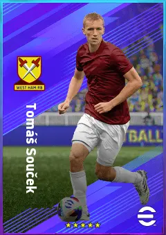 Tomáš Souček eFootball 2026 player card, 81 OVR DMF
