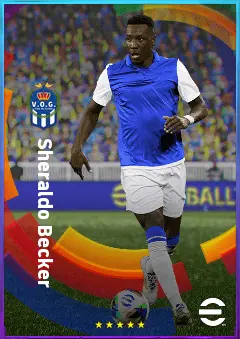 Sheraldo Becker eFootball 2026 player card, 79 OVR CF