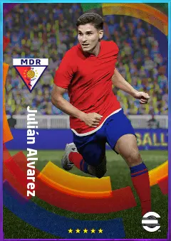 Julián Alvarez eFootball 2026 player card, 84 OVR CF