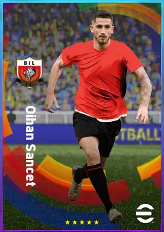 Oihan Sancet eFootball 2026 player card, 83 OVR AMF