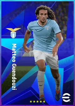 Matteo Guendouzi eFootball 2026 player card, 82 OVR CMF