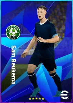 Sam Beukema eFootball 2026 player card, 81 OVR CB