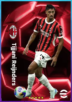 Tijjani Reijnders eFootball 2026 player card, 82 OVR CMF