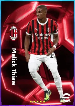 Malick Thiaw eFootball 2026 player card, 83 OVR CB