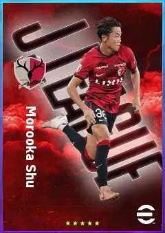 Morooka Shu eFootball 2026 player card, 75 OVR RWF