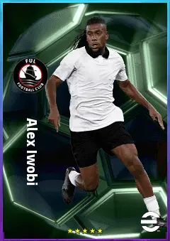 Alex Iwobi eFootball 2026 player card, 80 OVR AMF