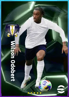 Wilson Odobert eFootball 2026 player card, 79 OVR LWF