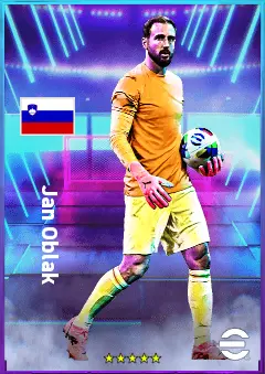Jan Oblak eFootball 2026 player card, 84 OVR GK