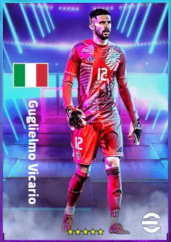 Guglielmo Vicario eFootball 2026 player card, 82 OVR GK