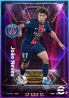 João Neves eFootball 2026 player card, 83 OVR CMF