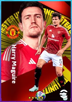 Harry Maguire eFootball 2026 player card, 81 OVR CB