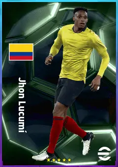 Jhon Lucumí eFootball 2026 player card, 82 OVR CB