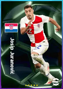 Josip Juranović eFootball 2026 player card, 80 OVR RB