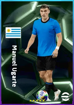 Manuel Ugarte eFootball 2026 player card, 82 OVR DMF