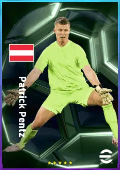 Patrick Pentz eFootball 2026 player card, 80 OVR GK
