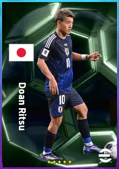 Doan Ritsu eFootball 2026 player card, 81 OVR RWF