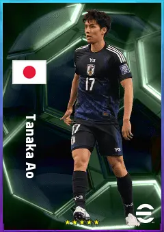 Tanaka Ao eFootball 2026 player card, 79 OVR CMF