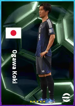 Ogawa Koki eFootball 2026 player card, 78 OVR CF