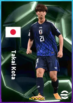 Takai Kota eFootball 2026 player card, 78 OVR CB
