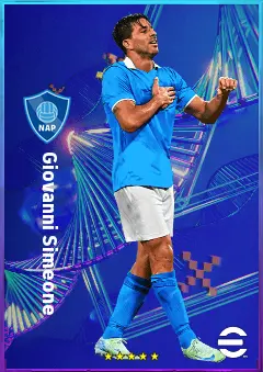 Giovanni Simeone eFootball 2026 player card, 80 OVR CF