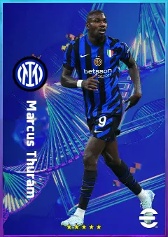 Marcus Thuram eFootball 2026 player card, 83 OVR CF