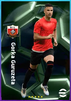 Gorka Guruzeta eFootball 2026 player card, 81 OVR CF