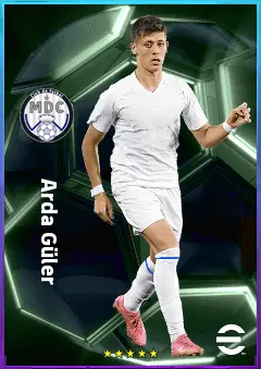 Arda Güler eFootball 2026 player card, 83 OVR AMF