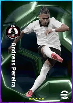 Andreas Pereira eFootball 2026 player card, 80 OVR AMF