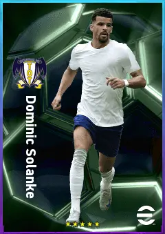 Dominic Solanke eFootball 2026 player card, 81 OVR CF