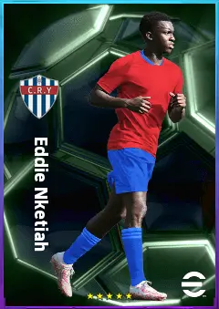 Eddie Nketiah eFootball 2026 player card, 81 OVR CF