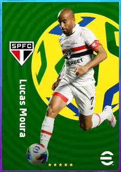Lucas Moura eFootball 2026 player card, 80 OVR SS