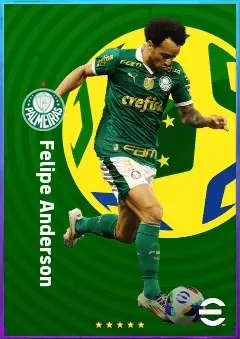 Felipe Anderson eFootball 2026 player card, 82 OVR RWF