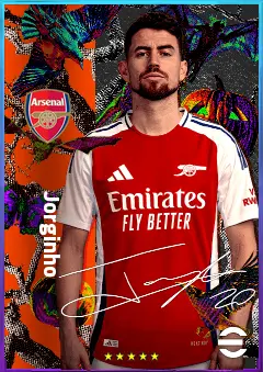Jorginho eFootball 2026 player card, 81 OVR CF