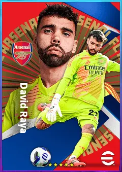 David Raya eFootball 2026 player card, 82 OVR GK