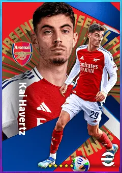 Kai Havertz eFootball 2026 player card, 84 OVR AMF