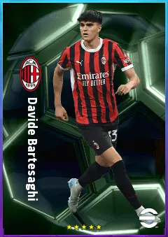 Davide Bartesaghi eFootball 2026 player card, 77 OVR LB