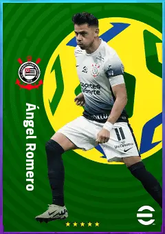 Ángel Romero eFootball 2026 player card, 78 OVR RWF