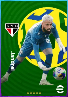 Jandrei eFootball 2026 player card, 77 OVR GK