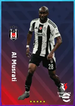 Al Musrati eFootball 2026 player card, 80 OVR DMF