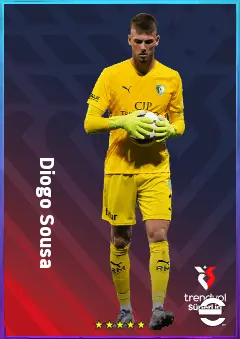 Diogo Sousa eFootball 2026 player card, 77 OVR GK