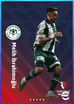 Melih İbrahimoğlu eFootball 2026 player card, 76 OVR AMF
