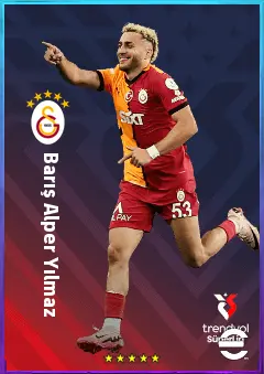 Barış Alper Yılmaz eFootball 2026 player card, 80 OVR RWF