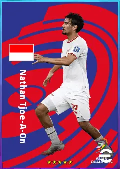 Nathan Tjoe-A-On eFootball 2026 player card, 76 OVR LB