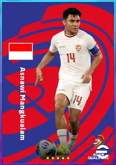 Asnawi Mangkualam eFootball 2026 player card, 74 OVR RB