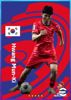 Hwang Mun-Ki eFootball 2026 player card, 74 OVR RMF