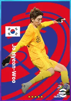 Jo Hyeon-Woo eFootball 2026 player card, 77 OVR GK