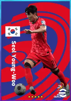 Seol Young-Woo eFootball 2026 player card, 77 OVR RB