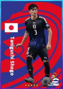 Taniguchi Shogo eFootball 2026 player card, 79 OVR CB