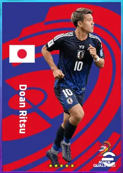 Doan Ritsu eFootball 2026 player card, 81 OVR RWF