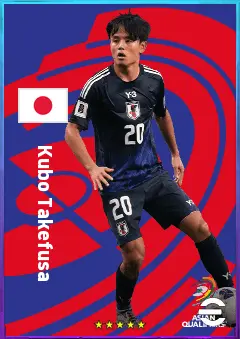 Kubo Takefusa eFootball 2026 player card, 84 OVR RMF
